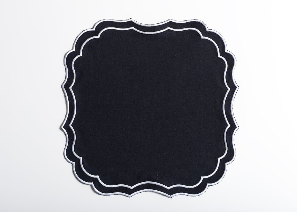 NAVY | EMBROIDERED PLACEMAT - 1 SET