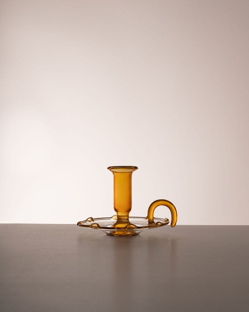 AMBER | CANDLESTICK HOLDER